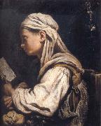 Domenico Fetti Girl Reading oil on canvas